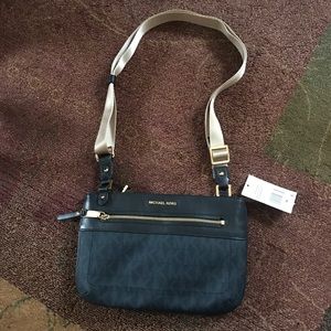Navy Michael Kors cross body NWT // make/offer!